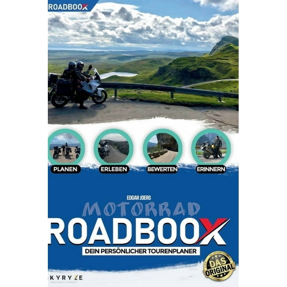 ROADBOOX Motorrad 2-Wochenplaner : Planen-Erleben-Bewerten-Erinnern (Hardcover)