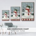 thumbnail image 4 of Jolly Snowman Collection B - Framed Gallery Wrapped Holiday Canvas - 25 x 37 - Rosewood Frame, 4 of 8