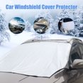 thumbnail image 2 of 84.64'' x 49.21'' Car Windshield Cover, Sun Protection & Anti Dust Anti-UV Frost Sunshade Magnetic Mirror Protector, 2 of 9