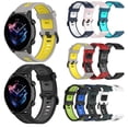 thumbnail image 1 of Replacement Watch Band Striped Silicone Strap Wristband for Amazfit Gtr4 Gts3 Garmin Watch, 1 of 8