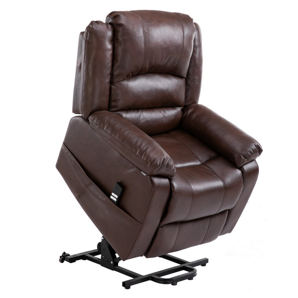 Homegear Air Leather Dual Motor Power Lift Electric Recliner Chair with