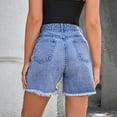 thumbnail image 7 of cfhntfmh High Waisted Shorts for Women Cut off Ripped Jean Shorts Summer Trendy Denim Shorts with Pocket, 7 of 7