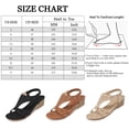 thumbnail image 4 of Ablanczoom Women Open Toe Platform Wedge Sandals - 1.88 Low Heel Elastic Ankle Strap, 4 of 8