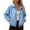 Blue, variant on Women's Outdoor Hiking Jacket,Water Resistant Windproof Running Camping Trekking Coat with Pockets,Army Green Women's S-XXXL