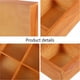 thumbnail image 2 of Organizador de madera para cajones de calcetines: caja de almacenamiento con divisor para ropa interior, 12 compartimentos, armario organizador para calcetines, corbatas y cinturones., 2 of 6