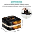 thumbnail image 5 of Halloween Eyeballs Travel Portable Square Jewelry Box Organizer: Ideal Solution for Rings, Earrings, Necklaces, Bracelets, and More! Gift for Girls and Women., 5 of 6