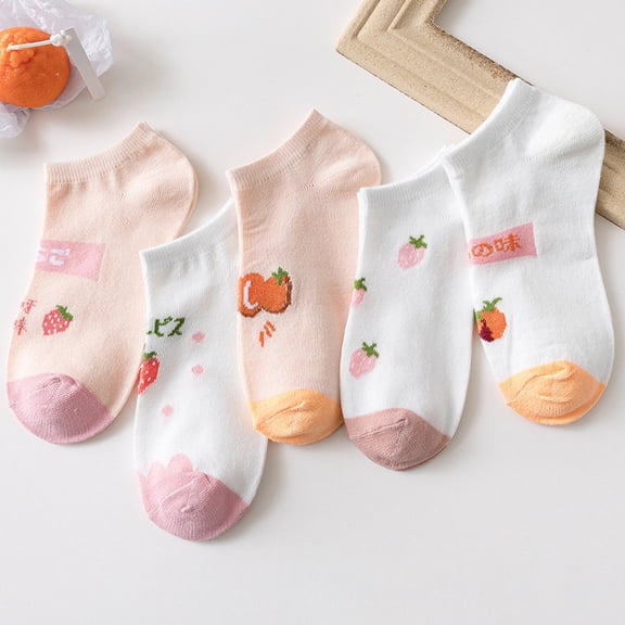Cute Print Socks for Women Men Trendy Sweat Absorption Comfortable Short Socks Versatile Cartoon Low Top Boat Socks Series Print Colorful Pattern Novelty Unisex Socks 6 Pairs
