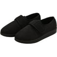 thumbnail image 1 of Silverts Men Soft Comfy Easy Closure Slippers, 9, Black, 1 of 2