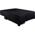 thumbnail image 4 of Flat Sheet - Soft Brushed Microfiber Fabric - Shrinkage & Fade Resistant Top Sheet - Easy Care - 1 Flat Sheet Only (King, Black), 4 of 9