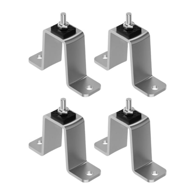 Luzkey 4 Pieces Vibration Isolator Mounting Bracket Shock Absorbing Sturdy Mounting Bracket Condenser Pad Air Conditioner Shock Pads Higher Size