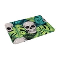 thumbnail image 2 of Daiia Skull and Palm Leaves Front Door Mat, Heavy Duty Durable Welcome Mat for Outdoor Indoor, Dirt Trapper Waterproof Super Absorbent Door Mat, 16" x 24", 2 of 9