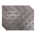 thumbnail image 1 of FASÃ„DE Rings Decorative Vinyl 18in x 24in Backsplash Panel in Galvanized Steel (5 Pack), 1 of 15