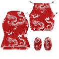 thumbnail image 3 of HELLHERO Dragon Pattern 4 Pcs Gaming Chair Cover with Arms for Gamer, Spandex Office Chair Covers Slipcovers Decorative Non Slip Armrest Covers for Home Office, 3 of 10