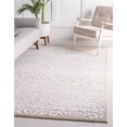 thumbnail image 2 of Unique Loom 3134791 4 x 6 ft. Johnson Rushmore Rectangular Rug, White, 2 of 2