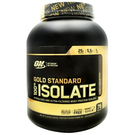 Optimum Nutrition Gold Standard 100% Isolate Double Fudge Brownie - Gluten Free