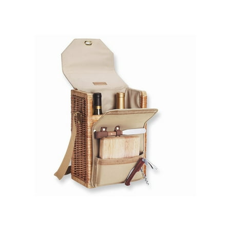 

FB Jewels Willow and Natural Canvas Insulated Wine and Cheese Tote