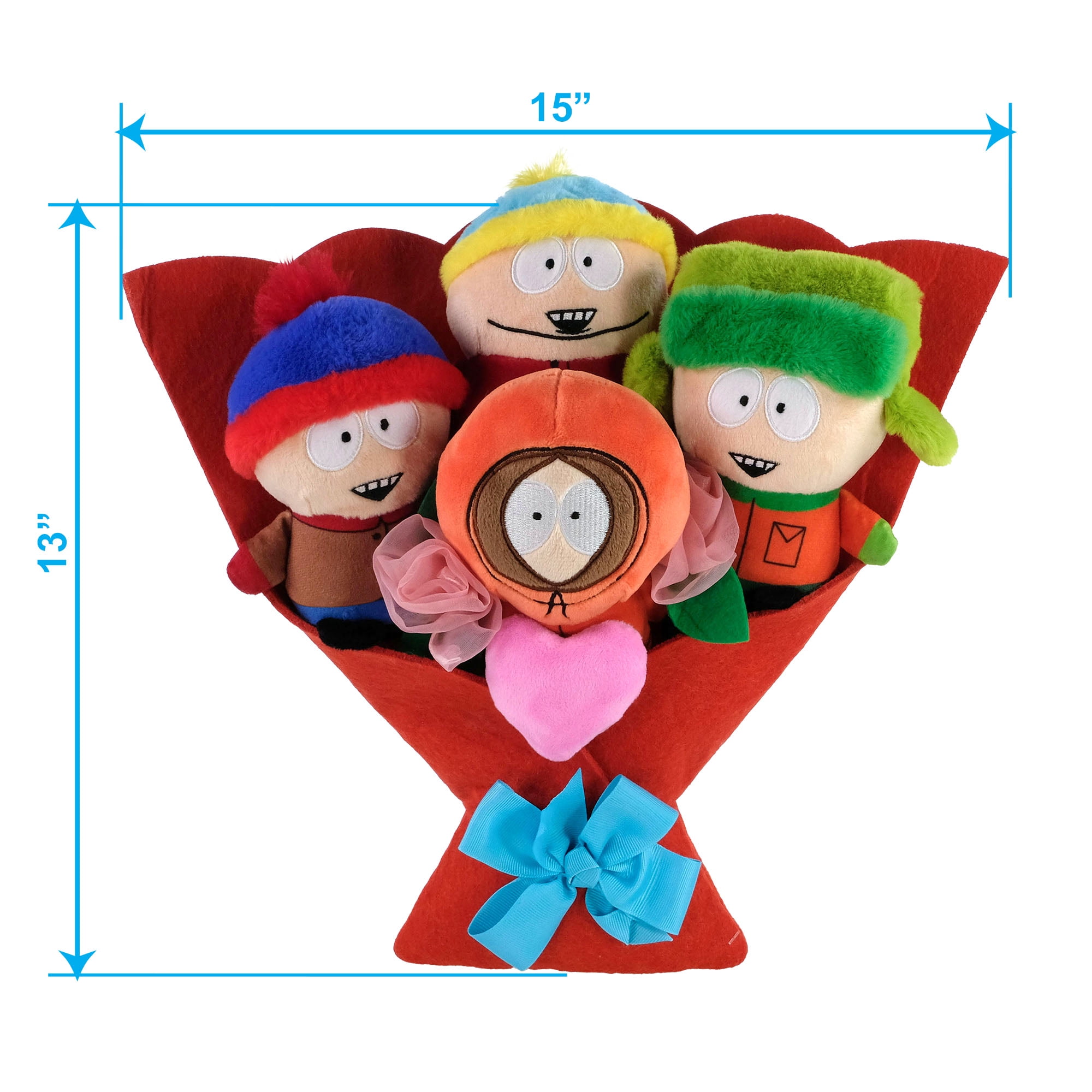 Large South Park Plush Bouquet, 13", Valentine's Day by Ruz