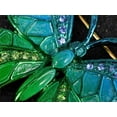thumbnail image 4 of Alilang Golden Tone Shine Blue Green Crystal Rhinestones Enamel Butterfly Insect Brooch Pin, 4 of 4