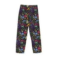 thumbnail image 5 of Goofa Flowers And Birds Printed Soft Pajama Pants for Men, Wide Leg Comfy Casual Lounge Yoga Pants-Large, 5 of 9