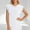 White, variant on Tops for Women Crew Neck Cap Sleeve dressy T-Shirt Summer Fashion Casual Loose Tee,Pink,S