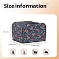 thumbnail image 4 of KLL Gnome Love USA Print 4 Slice Toaster Dust Covers Kitchen Small Appliance Cover with 2 Pockets,Can hold Jam Spreader Knife & Toaster Tongs (12.4 x 10.6 x 8.2), 4 of 6