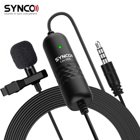 Microphones,Condenser Mic Clip-on Lav-s6e 6m/19.7 Cable With Dslr Camera Pc Video Mic 6m/19.7 Windscreen Clip-on Condenser Lav-s6e Professional Mic 6m/19.7 Cable Vl