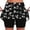 *12-Black, variant on Women's High Waisted Floral Skorts,A-line Tennis Golf Skort For Women,Ladies Lightweight Skirts with Built-in Shorts,White,S-2XL