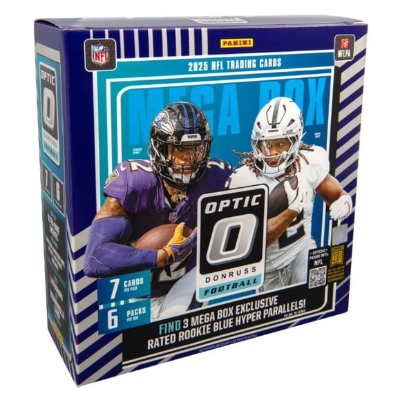 2025 Panini Donruss Optic Football Trading Card Mega Box Case