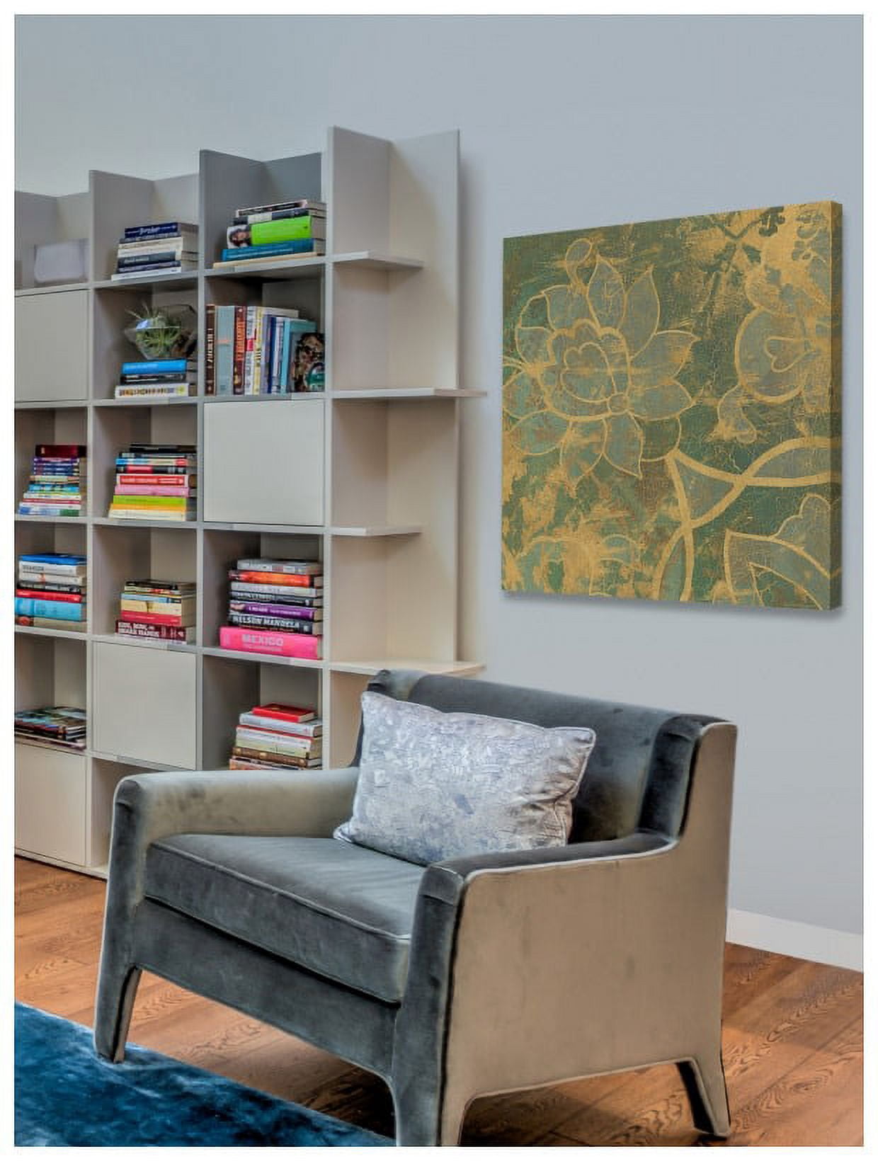 "Persian Tile II" Painting Print on Wrapped Canvas