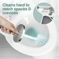 thumbnail image 5 of Home Intuition Modern Brushed Stainless Steel Toilet Brush & Holder Set, Bathroom Bowl Scrubber with Holder, 2 Pack, 5 of 7