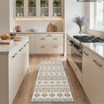 thumbnail image 3 of GENIMO 8'x10' Area Rug for Living Room, Large Machine Washable Non Slip Low Pile Rug for Bedroom Dining Room, Boho Bohemian, Warm Terracotta, 3 of 6