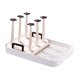 thumbnail image 3 of Estante para secar botellas, escurridor de vasos, capacidad para 6 tazas, soporte para almacenamiento de té Blanco crema, 3 of 9