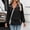Black women plus size hoodie a1, variant on Women Casual Long Sleeve Zipper Hoodie, Fall Winter Daily Wear Plus Size V Neck Pullover Top Jacket, Outdoor Layering Soft Windbreaker, Pink 2XL