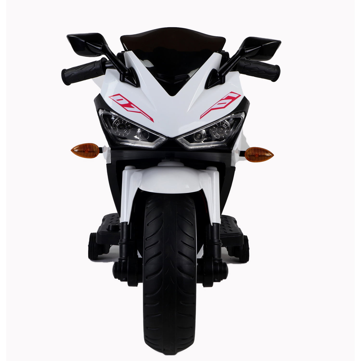 CIPACHO Kids Motorcycle 12V Powered Ride Ons for 3-6 Years Boys Girls Electric Kids Car Toys with Lightting Wheels, White