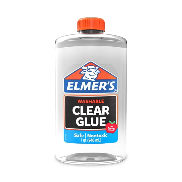 Pegamento escolar líquido Elmer's, transparente, lavable, 946 ml, para limo
