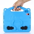 thumbnail image 2 of Decase Kids Case for iPad 10th Generation 10.9 inch Case Boys Girls, Cute Bear Panda Shockproof LightWeight EVA Foam Bumper Protective Handle Stand Boys Girls Kid-Friendly Skinshell Case, Blue, 2 of 8