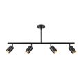thumbnail image 3 of Globe Electric 4-Light Matte Black Adjustable Height Track Lighting, Contemporary Style, 3 of 9