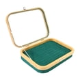 thumbnail image 2 of Estuche organizador de joyas portátil con tapa transparente para pendientes y anillos verde, 2 of 9