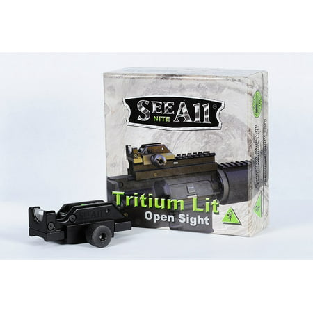 See All Nite Rail Sight - Tritium Open Sight for Rifles and Shotguns with a