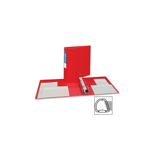 Avery Heavy-duty Binder - One-Touch Rings - DuraHinge 1 1/2' Binder Capacity - Letter - 8 1/2' x 11' Sheet Size - 400 Sheet Capacity - 3 x D-Ring Fastener(s) - 4 Internal Pocket(s) - Chipboard, P