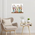 thumbnail image 4 of Vintage Colorful Floral Wall Art Watercolor Flower in Vase and Butterfly Canvas Wall Art Rustic Farmhouse Botanical Framed Wall Art for Living Room Bedroom Bathroom Home Decor Ready to Hang,16x12 Inch, 4 of 7
