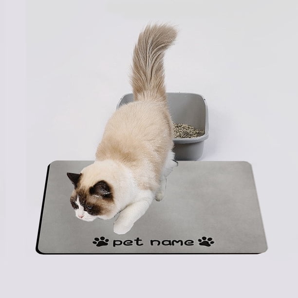 Tapete de Alimentación para Mascotas, Tapete de Barro de Diatomeas, Antideslizante, Absorbente, Duradero y Fácil de Limpiar. Apto para Gatos, Perros y Otras Mascotas.