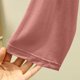 thumbnail image 5 of Camisón largo para mujer, color liso, cuello en V, manga larga, para el hogar, 5 of 5