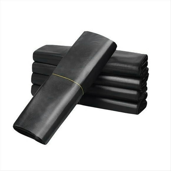 Large Capacity Black Plastic Garbage Bags 100pcs - , Recyclable Trash Bags with Handles for Home,Kitchen,32x52cm,100 * plastic bag,Black
