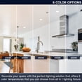 thumbnail image 2 of LUXRITE 5 In. LED Flush Mount Light, Surface Mount, 5CCT, 820LM, CRI90, 110 Beam, 10W, Dimmable, Wet Rated & UL Listed, 2 of 7