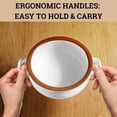 thumbnail image 5 of Ceramic Soup Bowls With Handles Set of 4 20 oz French Onion Soup Bowls Oven Safe Dishwasher Microwave Oven Safe Bowl Set for Chili Gumbo Chowder Soup Bowl With Handle French Onion Crock, 5 of 6
