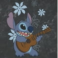 thumbnail image 2 of Men's Lilo & Stitch Floral Ukulele Dance  Graphic Tee Black 2X Large, 2 of 5