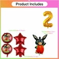 thumbnail image 2 of Bing Bunny Balloons Party Supplies 2nd Big Number Decorations Decor Kit Birthday, 2 of 5