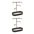 thumbnail image 4 of Dalazy Jewelry Organizer Stand Tray Display Rack Rings for Black Marbling 20 x 10 x 21cm 2Set, 4 of 6