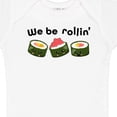 thumbnail image 4 of Inktastic We Be Rollin Cute Sushi Boys or Girls Baby Bodysuit, 4 of 5
